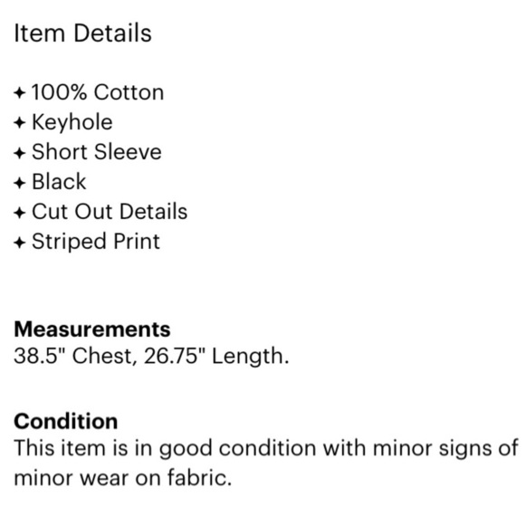 Woodleigh stripe cut out lace insert short sleeve top - Picture 10 of 11